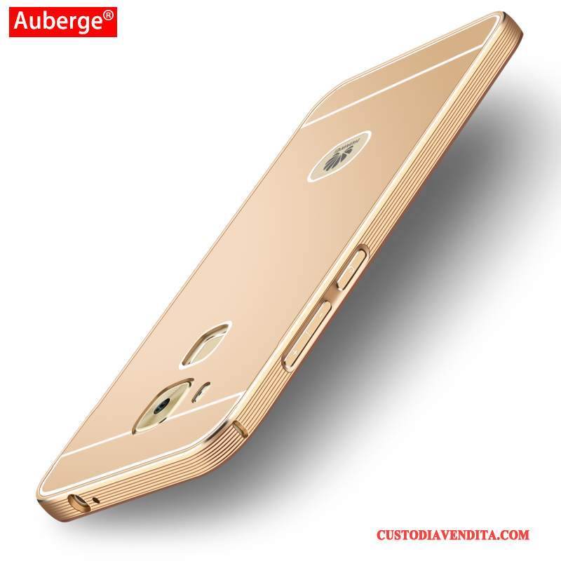 Custodia Huawei G9 Plus Metallo Coperchio Posteriore, Cover Huawei G9 Plus Telefono Oro