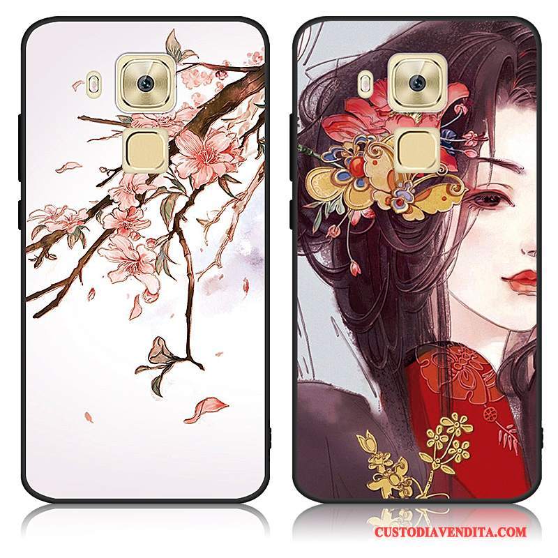 Custodia Huawei G9 Plus Protezione Personalizza Macchiati, Cover Huawei G9 Plus Modello Rosso