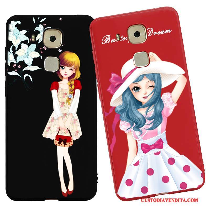 Custodia Huawei G9 Plus Silicone Tutto Incluso Nero, Cover Huawei G9 Plus Creativo Tendenzatelefono
