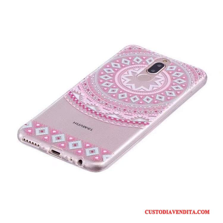 Custodia Huawei Mate 10 Lite Colore Sottile Morbido, Cover Huawei Mate 10 Lite Silicone Rosatelefono