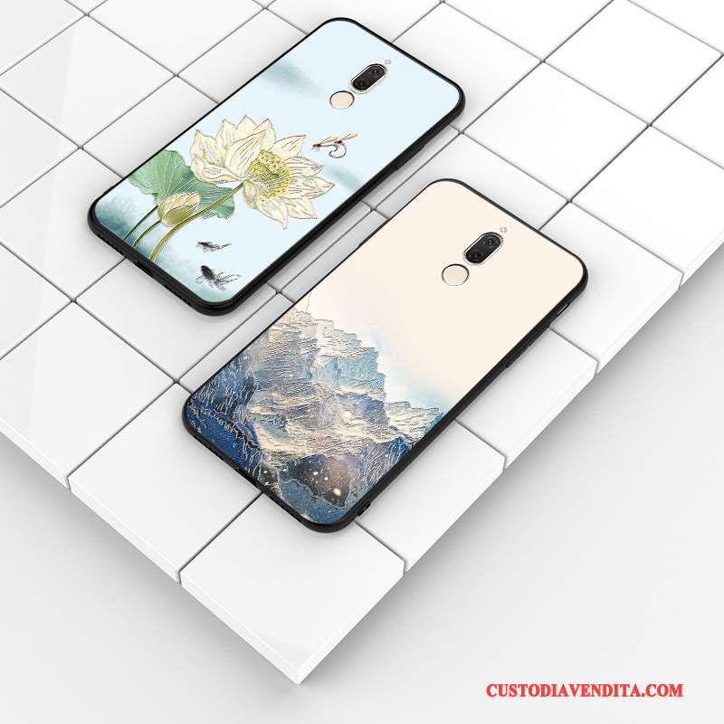 Custodia Huawei Mate 10 Lite Protezione Personalizza Macchiati, Cover Huawei Mate 10 Lite Goffratura Bianco Anti-caduta