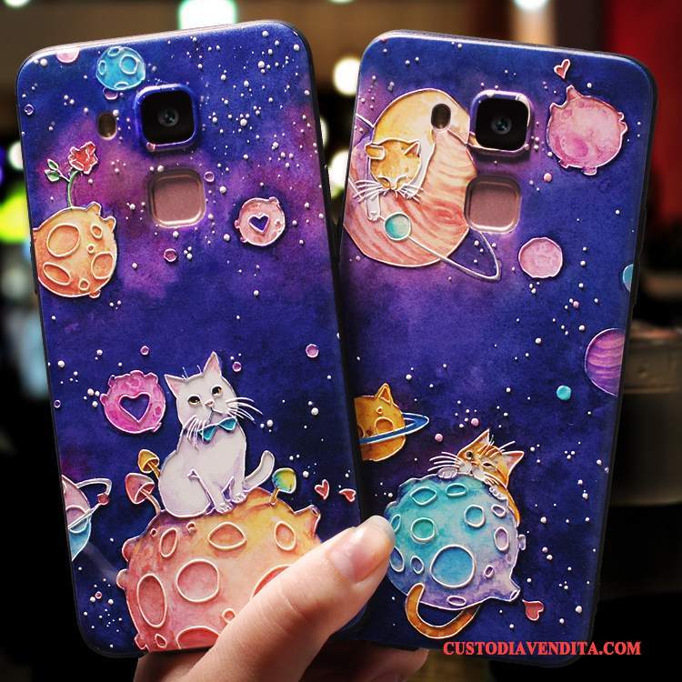 Custodia Huawei Mate 10 Lite Protezione Porpora Di Personalità, Cover Huawei Mate 10 Lite Creativo Telefono Bello