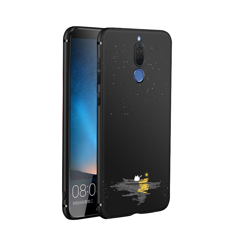 Custodia Huawei Mate 10 Lite Silicone Di Personalità Anti-caduta, Cover Huawei Mate 10 Lite Protezione Macchiati Nero
