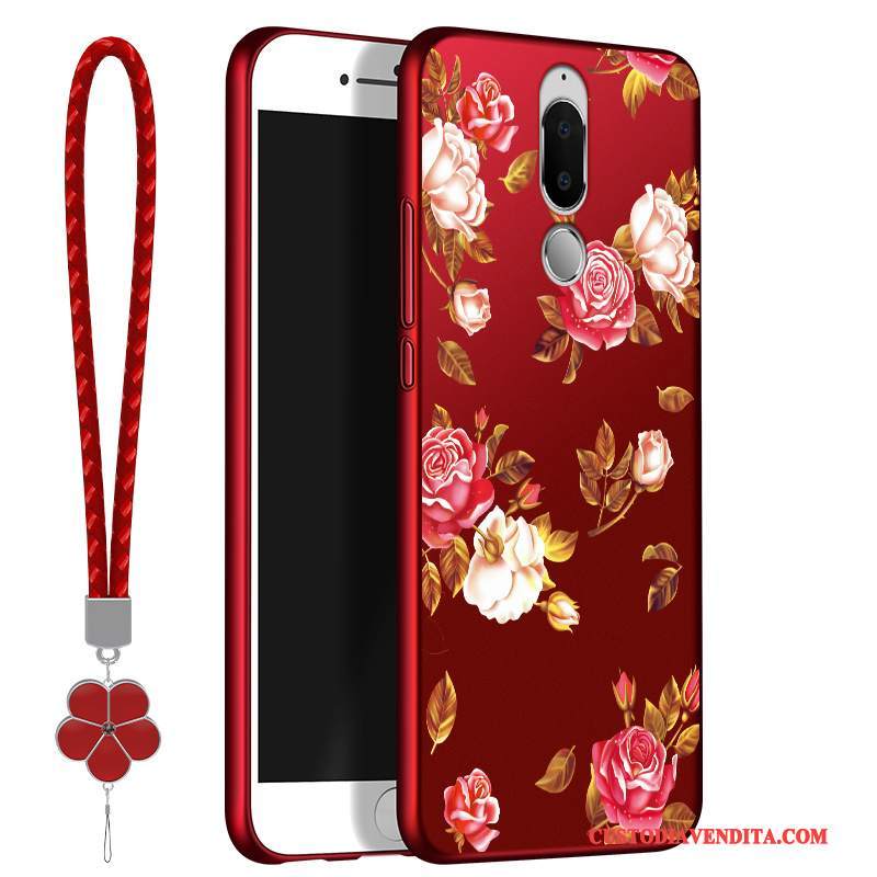 Custodia Huawei Mate 10 Lite Silicone Di Personalità Macchiati, Cover Huawei Mate 10 Lite Anti-caduta Rosso