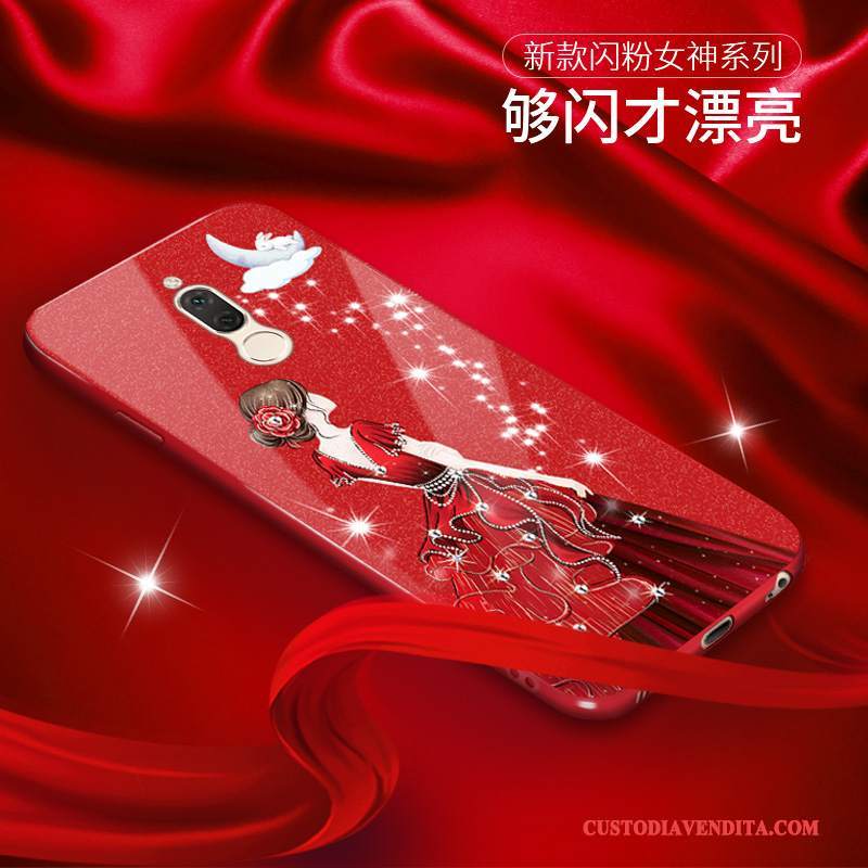Custodia Huawei Mate 10 Lite Silicone Di Personalità Rosso, Cover Huawei Mate 10 Lite Luminosotelefono