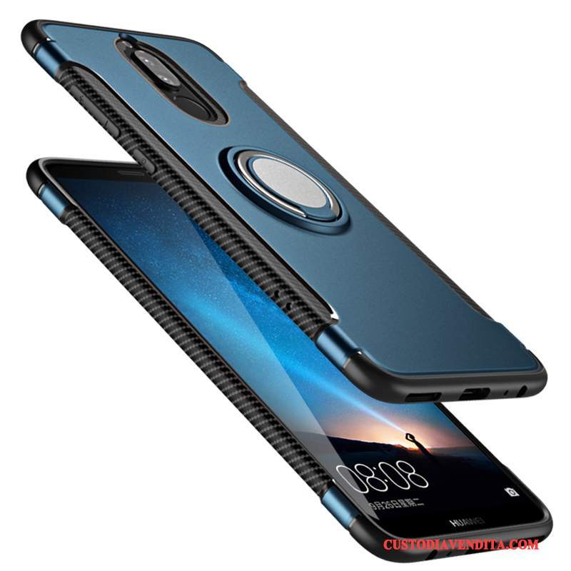 Custodia Huawei Mate 10 Lite Silicone Gioventù Blu Scuro, Cover Huawei Mate 10 Lite Protezione Morbidotelefono