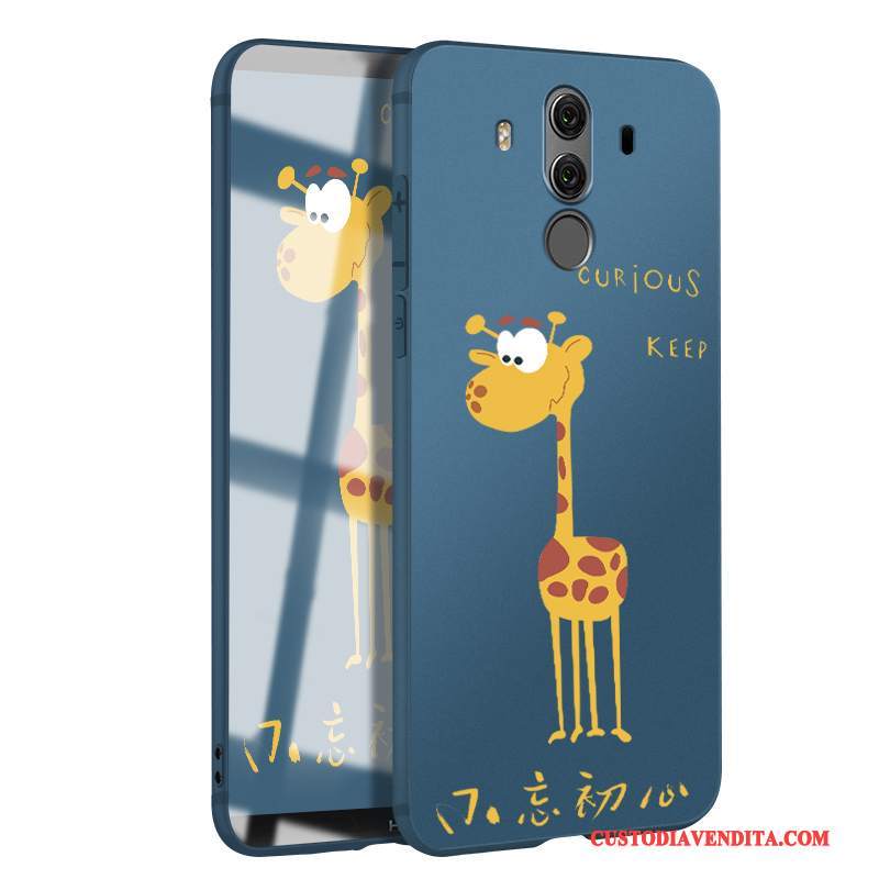 Custodia Huawei Mate 10 Pro Creativo Blu Scuro Anti-caduta, Cover Huawei Mate 10 Pro Silicone Piccola Di Personalità