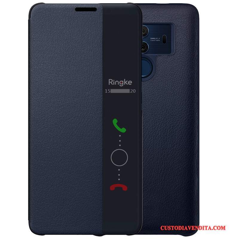 Custodia Huawei Mate 10 Pro Pelle Verdetelefono, Cover Huawei Mate 10 Pro Protezione