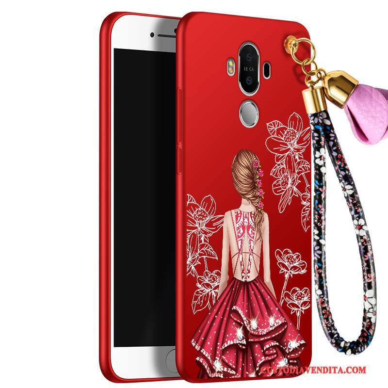 Custodia Huawei Mate 10 Pro Silicone Rosso Tutto Incluso, Cover Huawei Mate 10 Pro Morbido Anti-caduta