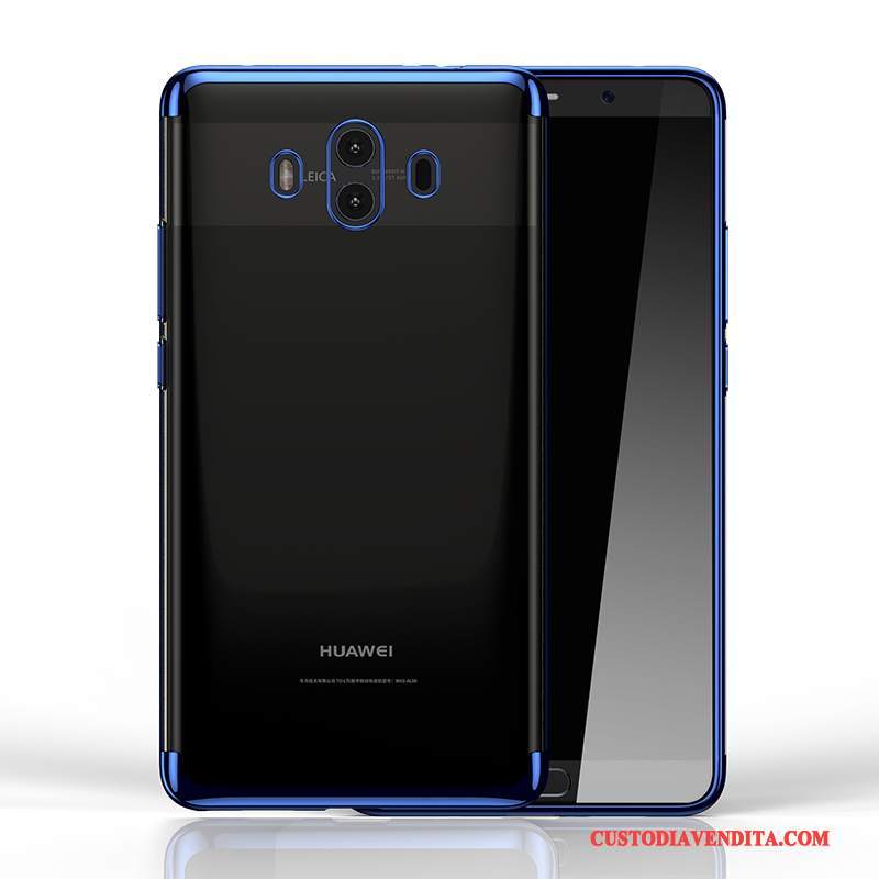 Custodia Huawei Mate 10 Pro Silicone Trasparentetelefono, Cover Huawei Mate 10 Pro Blu Marchio Di Tendenza