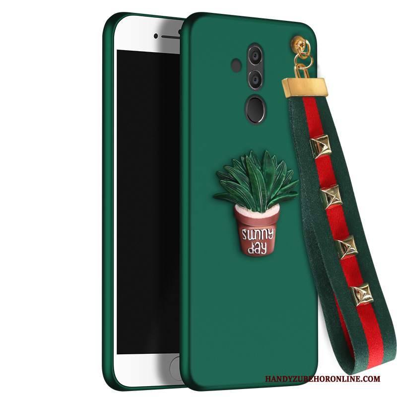 Custodia Huawei Mate 20 Lite Silicone Telefono Tendenza, Cover Huawei Mate 20 Lite Protezione Anti-caduta Verde