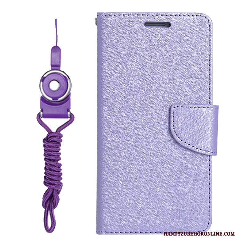 Custodia Huawei Mate 20 Pro Folio Porpora Ornamenti Appesi, Cover Huawei Mate 20 Pro Pelle Morbido Anti-caduta