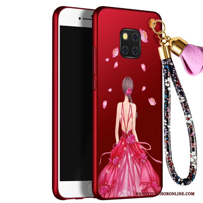 Custodia Huawei Mate 20 Rs Morbido Rosso, Cover Huawei Mate 20 Rs Ornamenti Appesitelefono
