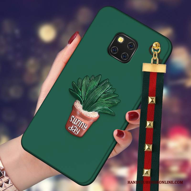 Custodia Huawei Mate 20 Rs Protezione Verde Morbido, Cover Huawei Mate 20 Rs Anti-cadutatelefono