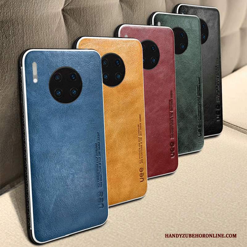 Custodia Huawei Mate 30 Pro Pelle Sottile High End, Cover Huawei Mate 30 Pro Silicone Vino Rossotelefono