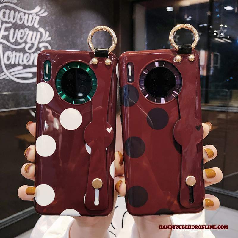 Custodia Huawei Mate 30 Pro Protezione Net Red Collo Appeso, Cover Huawei Mate 30 Pro Creativo Nuovo Anti-caduta