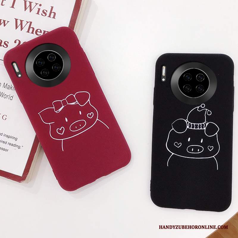 Custodia Huawei Mate 30 Pro Protezione Tutto Incluso Di Personalità, Cover Huawei Mate 30 Pro Colore Net Red Macchiati