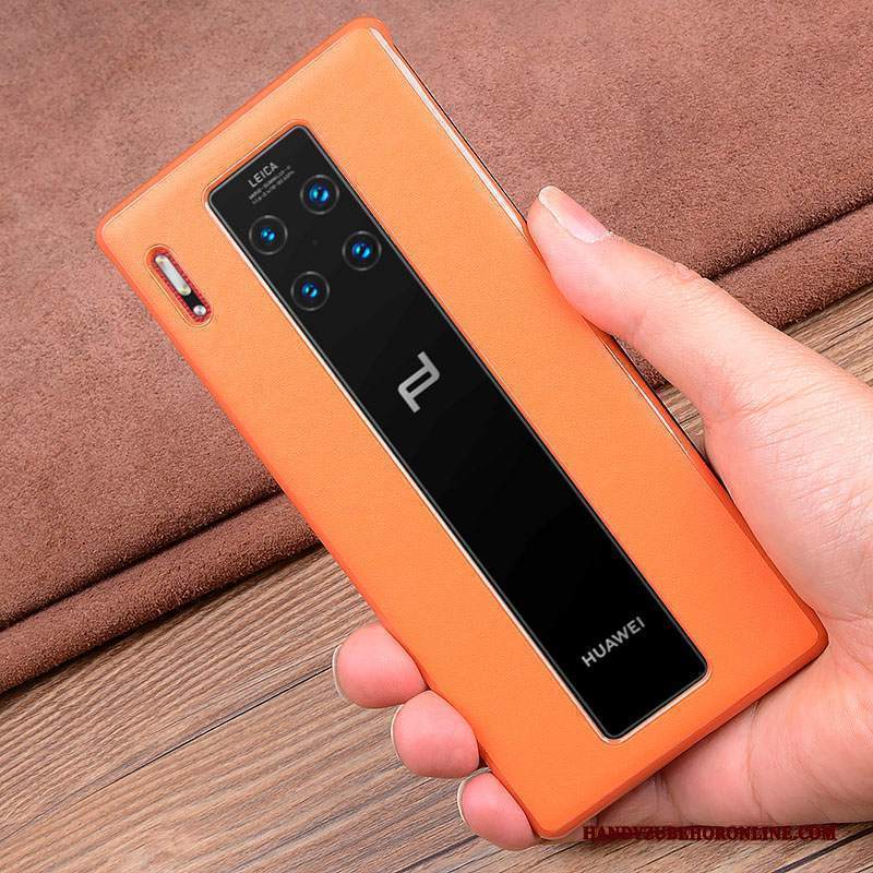 Custodia Huawei Mate 30 Rs Protezione Pellicola Protettiva Di Personalità, Cover Huawei Mate 30 Rs Pelle Telefono Giallo