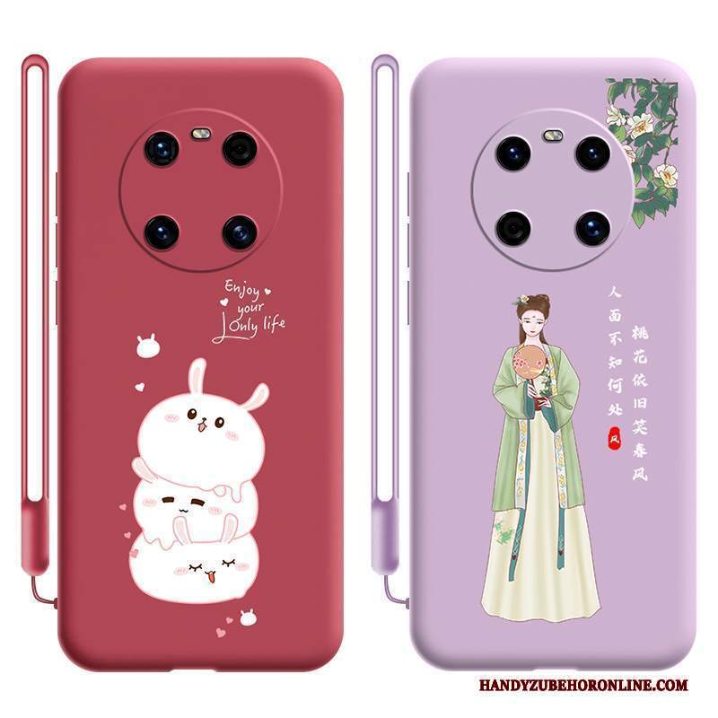 Custodia Huawei Mate 40 Pro Silicone Sottile Net Red, Cover Huawei Mate 40 Pro Protezione Telefono Anti-caduta