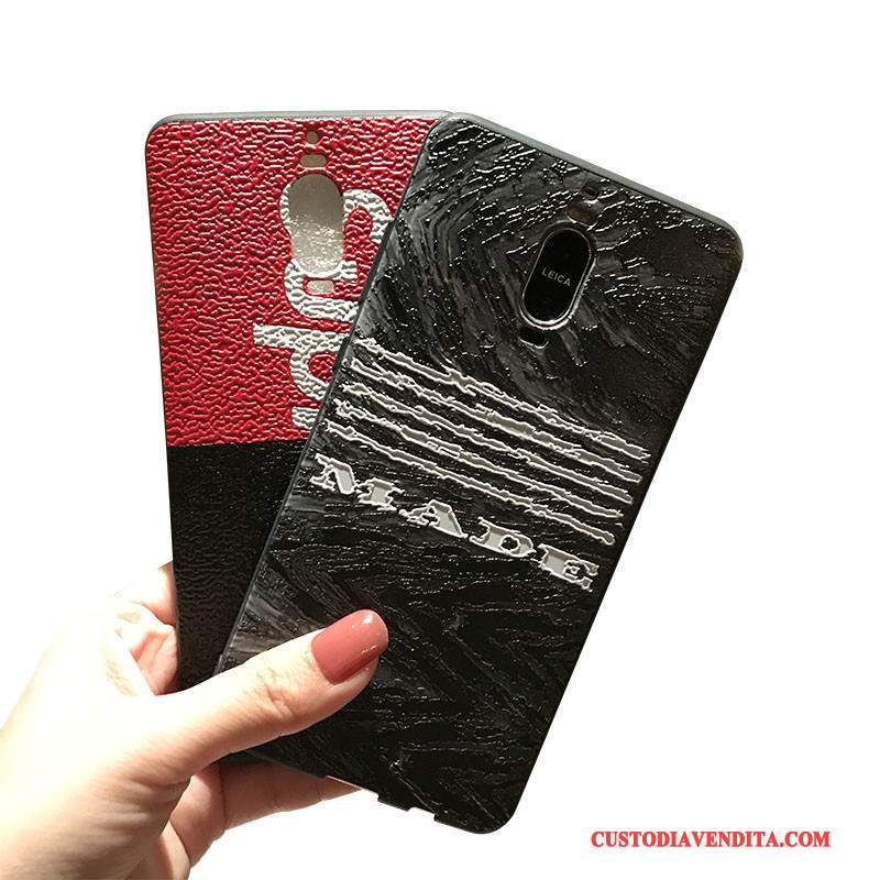 Custodia Huawei Mate 8 Goffratura Macchiati Morbido, Cover Huawei Mate 8 Protezione Nerotelefono