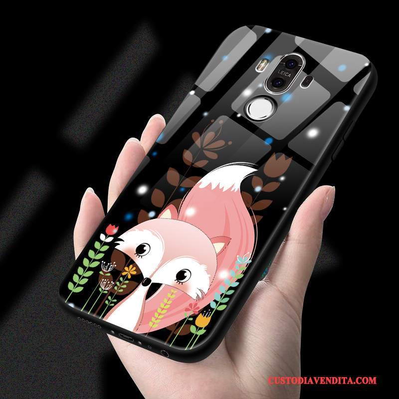 Custodia Huawei Mate 9 Silicone Nero Anti-caduta, Cover Huawei Mate 9 Creativo Tendenza Tutto Incluso
