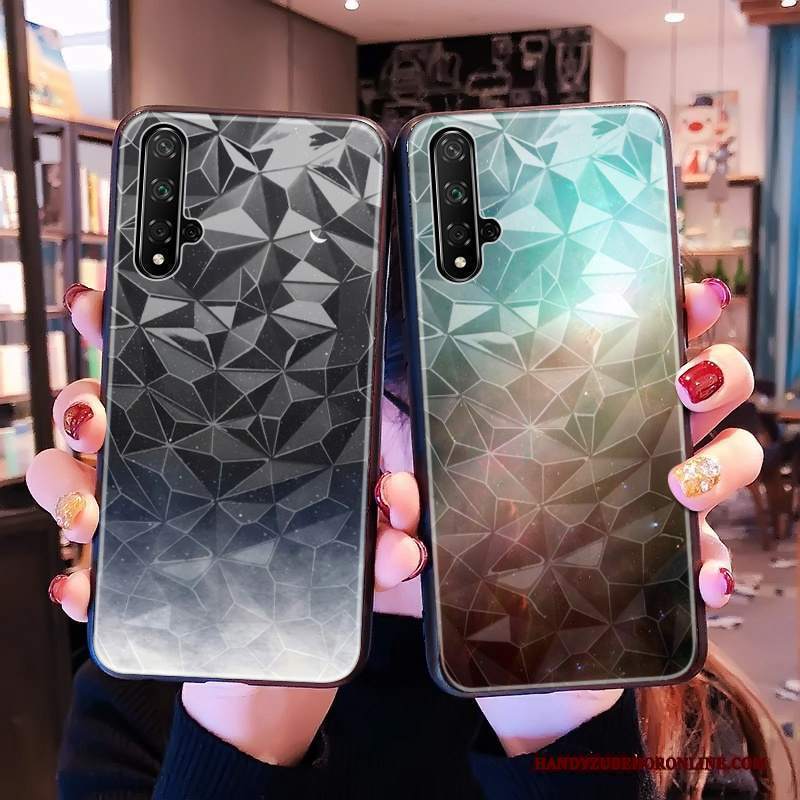 Custodia Huawei Nova 5t Marchio Di Tendenza Forma Del Diamante, Cover Huawei Nova 5t Modello Net Red