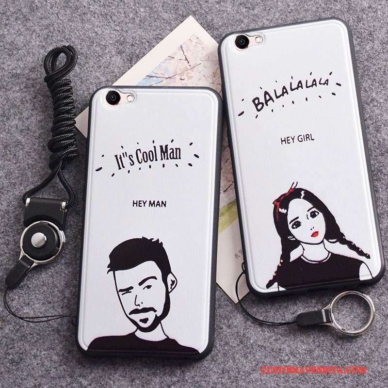 Custodia Huawei Nova Goffratura Ornamenti Appesitelefono, Cover Huawei Nova Protezione Amanti Morbido