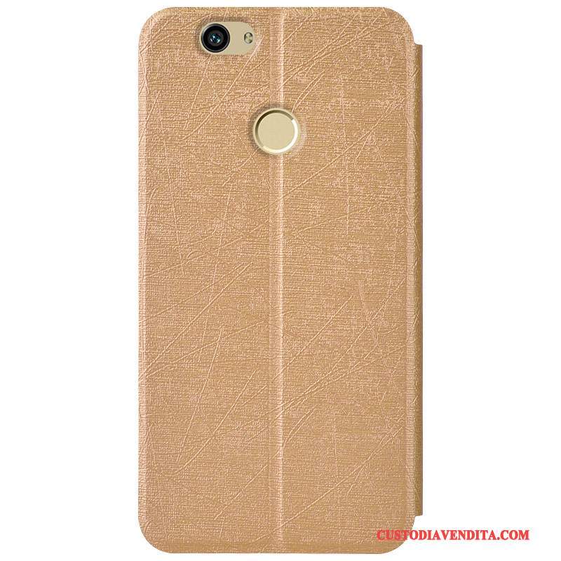 Custodia Huawei Nova Pelle Supporto Colore, Cover Huawei Nova Folio Tendenza Anti-caduta