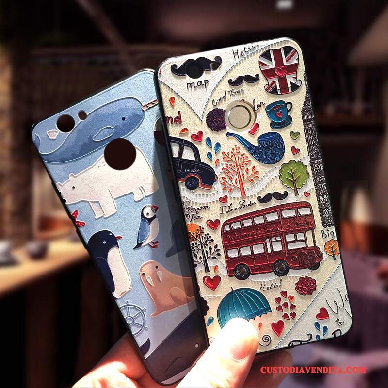 Custodia Huawei Nova Protezione Morbido Anti-caduta, Cover Huawei Nova Colore Tendenza Ornamenti Appesi