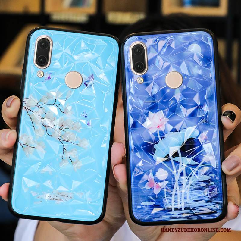 Custodia Huawei P Smart 2019 Moda Di Personalità Bello, Cover Huawei P Smart 2019 Protezione Tendenza Blu