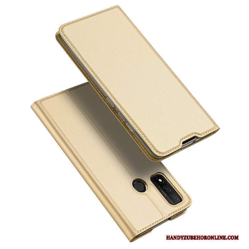 Custodia Huawei P Smart 2020 Pelle Magnetico Oro, Cover Huawei P Smart 2020 Folio Sottiletelefono