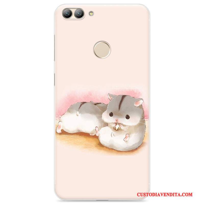 Custodia Huawei P Smart Cartone Animato Morbidotelefono, Cover Huawei P Smart Protezione Rosa
