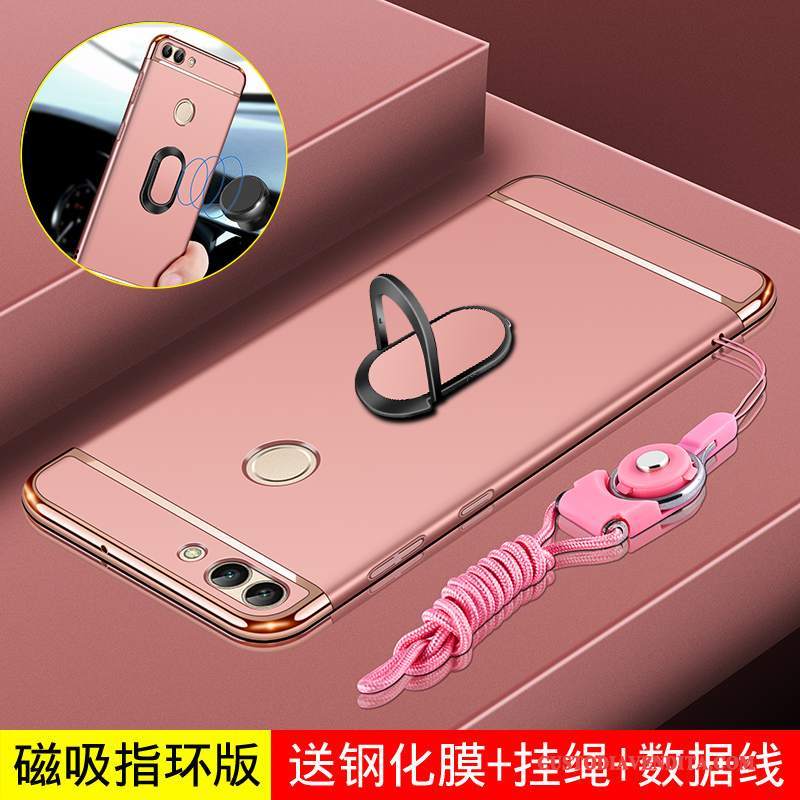 Custodia Huawei P Smart Creativo Difficile Anti-caduta, Cover Huawei P Smart Telefono Rosa