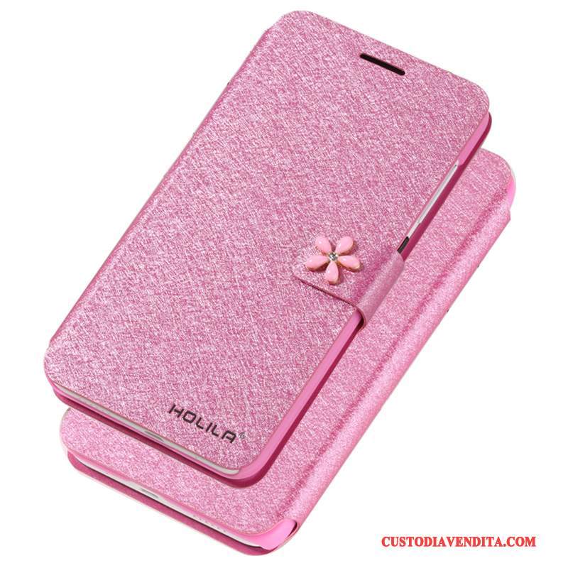Custodia Huawei P Smart Pelle Rosso Anti-caduta, Cover Huawei P Smart Protezione Telefono