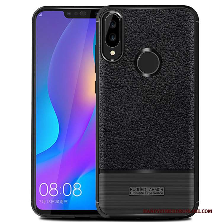 Custodia Huawei P Smart+ Protezione Telefono Modello, Cover Huawei P Smart+ Litchi Morbido
