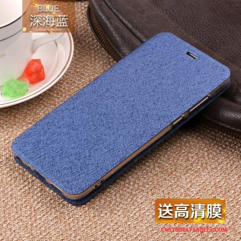 Custodia Huawei P Smart Silicone Telefono Morbido, Cover Huawei P Smart Protezione Blu Scuro