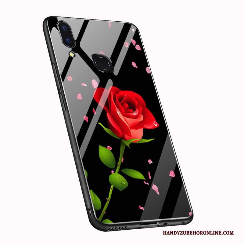 Custodia Huawei P Smart+ Silicone Vetro Temperato Morbido, Cover Huawei P Smart+ Protezione Altotelefono