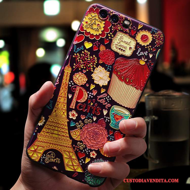 Custodia Huawei P10 Colore Tutto Incluso Tendenza, Cover Huawei P10 Silicone Di Personalità Macchiati