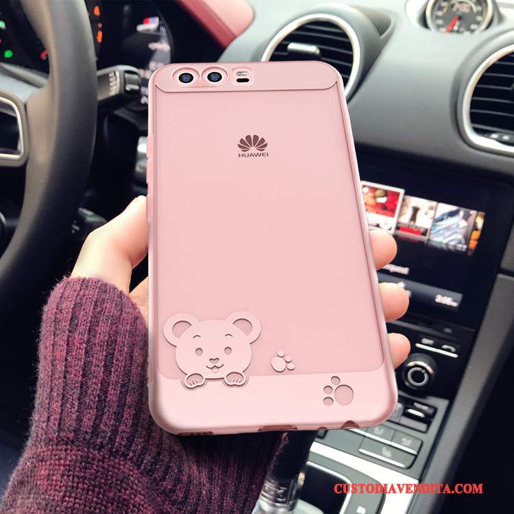 Custodia Huawei P10 Plus Creativo Trasparentetelefono, Cover Huawei P10 Plus Protezione Sottile Rosa