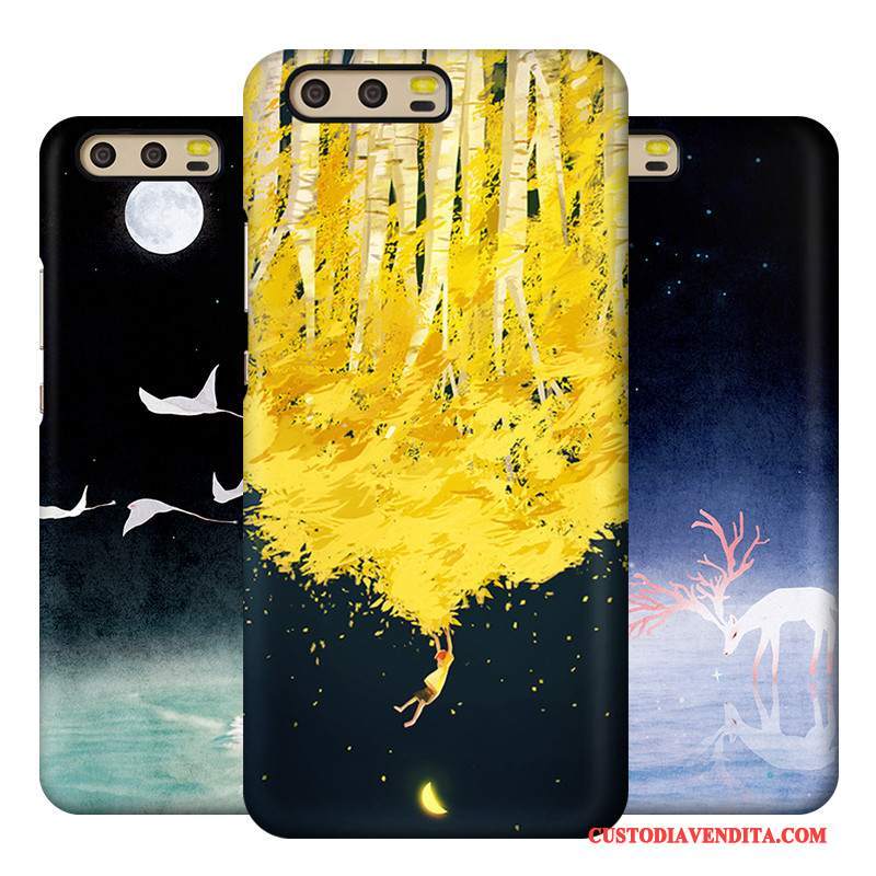Custodia Huawei P10 Plus Difficile Arte, Cover Huawei P10 Plus Telefono Giallo