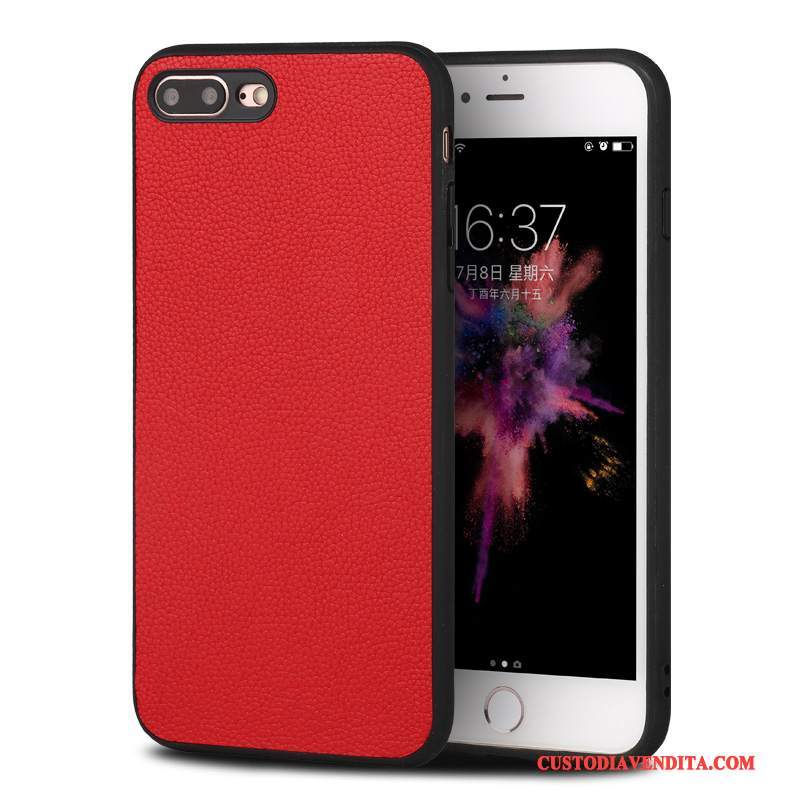 Custodia Huawei P10 Plus Pelle Affari Coperchio Posteriore, Cover Huawei P10 Plus Semplici Rosso