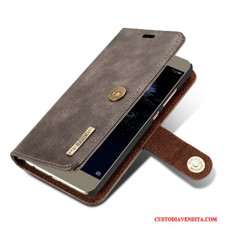 Custodia Huawei P10 Plus Pelle Telefono Borse, Cover Huawei P10 Plus Protezione Mucca Lusso