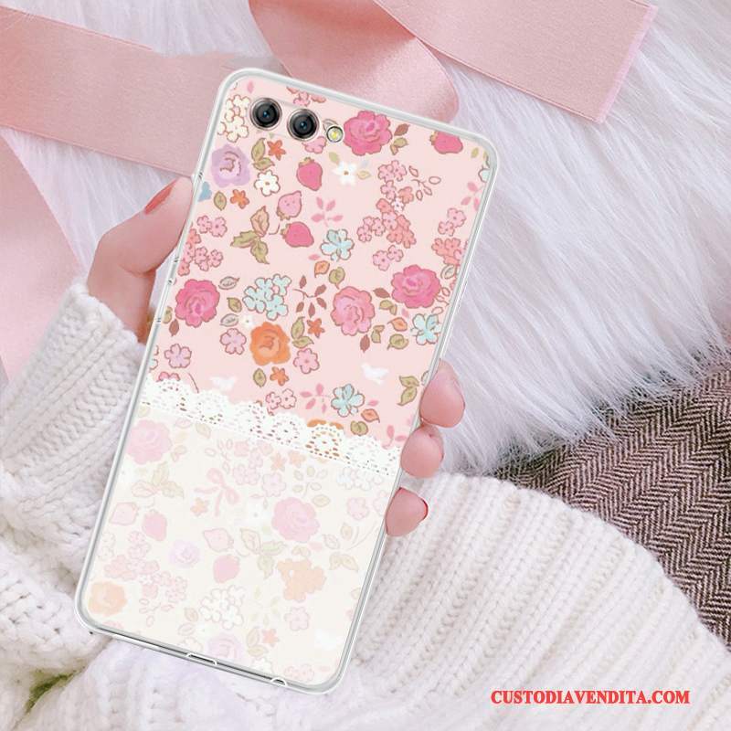 Custodia Huawei P10 Plus Scimmia Pipistrello, Cover Huawei P10 Plus Net Red Rosa
