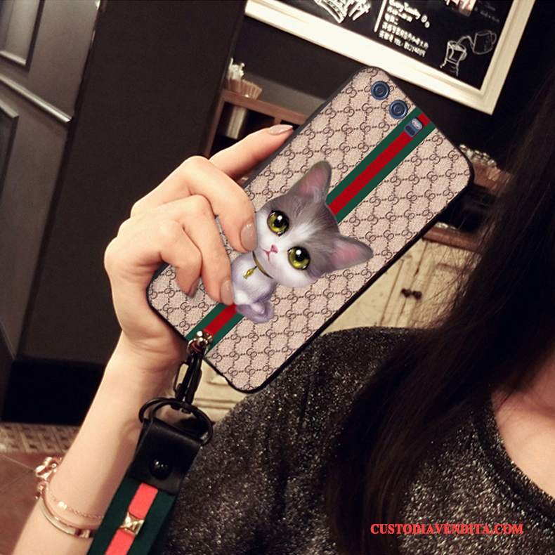 Custodia Huawei P10 Silicone Anti-caduta Piccola, Cover Huawei P10 Protezione Gattino Morbido