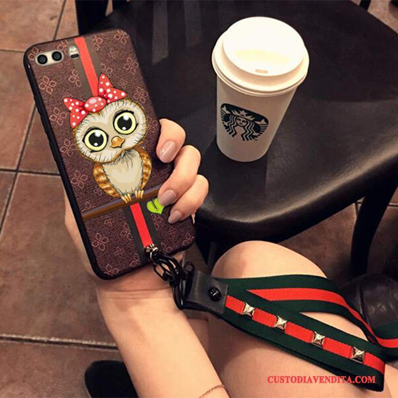 Custodia Huawei P10 Silicone Rosso Tutto Incluso, Cover Huawei P10 Protezione Anti-cadutatelefono