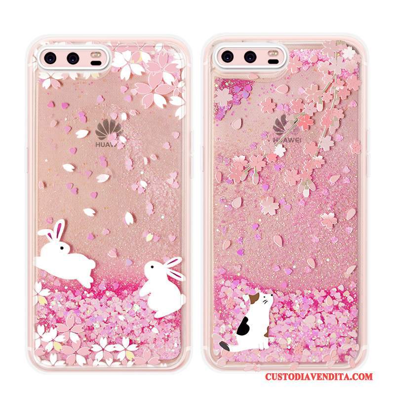 Custodia Huawei P10 Silicone Sabbie Mobilitelefono, Cover Huawei P10 Tendenza Gattino