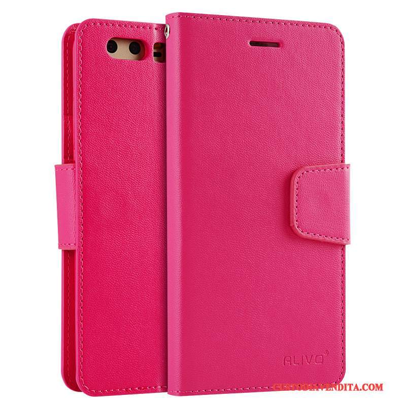 Custodia Huawei P10 Silicone Telefono Morbido, Cover Huawei P10 Protezione Rosso