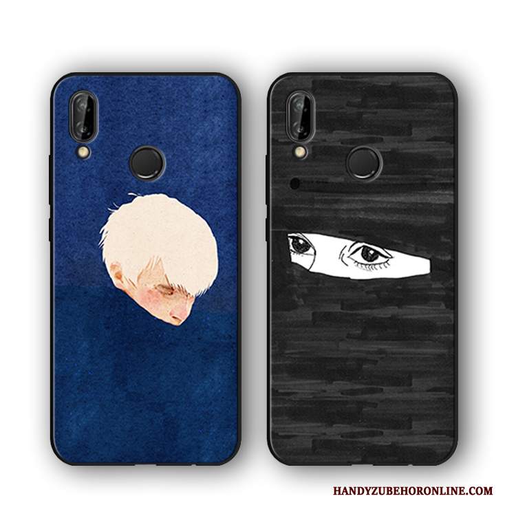 Custodia Huawei P20 Lite Silicone Tendenzatelefono, Cover Huawei P20 Lite Protezione Di Personalità Blu