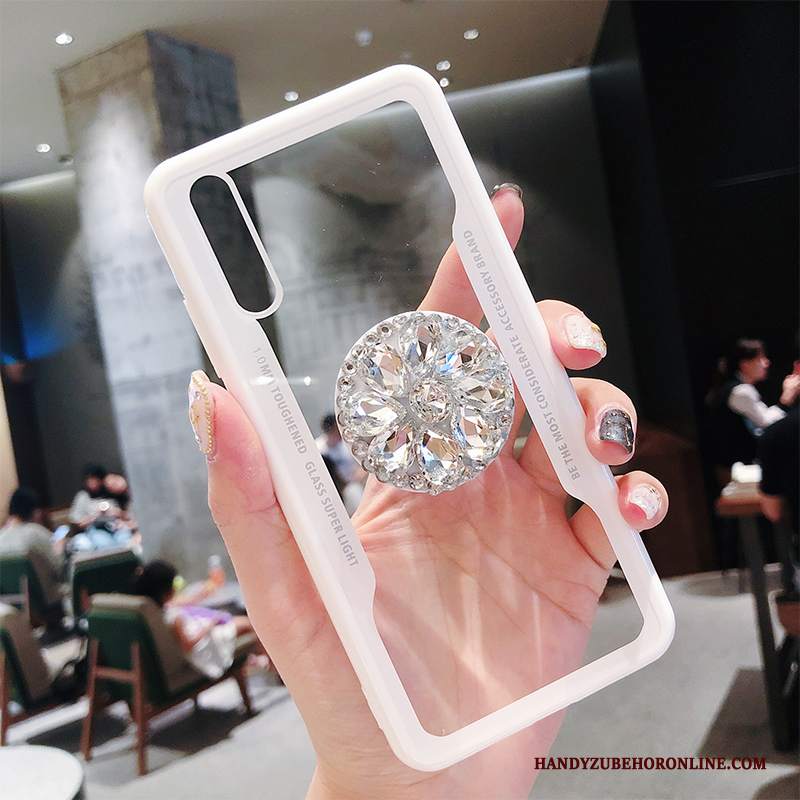 Custodia Huawei P20 Pro Creativo Marchio Di Tendenza Tutto Incluso, Cover Huawei P20 Pro Strass Supporto Trasparente