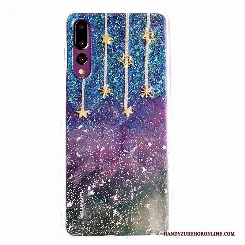 Custodia Huawei P20 Pro Moda Telefono Anti-caduta, Cover Huawei P20 Pro Silicone Tendenza Stella